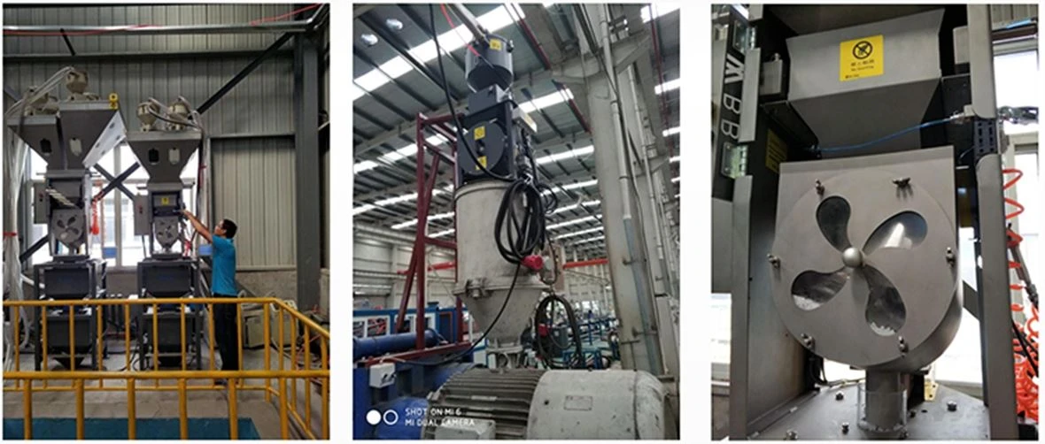 1  granules gravimetric blender application on site